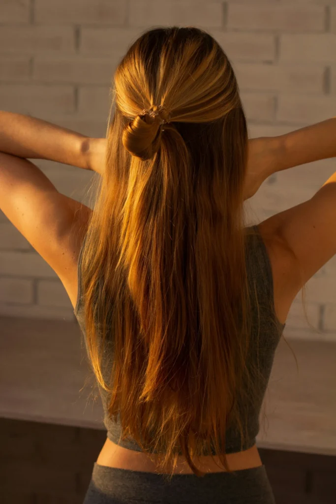 Japanese Korean style haircut color blowout