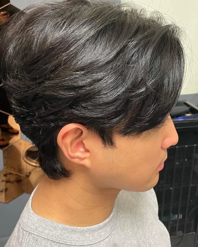 Japanese Korean style men haircut