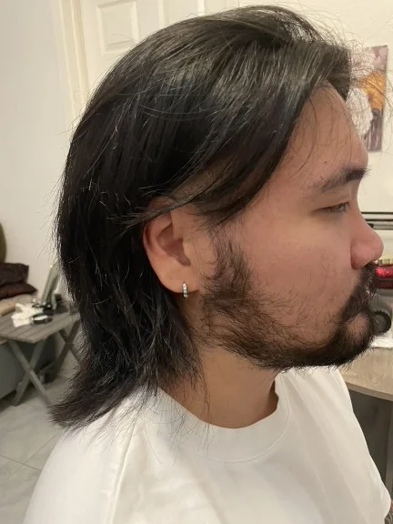 Wolf cut with Korean-inspired layers on long wavy hair, Seoul Scissors Brooklyn