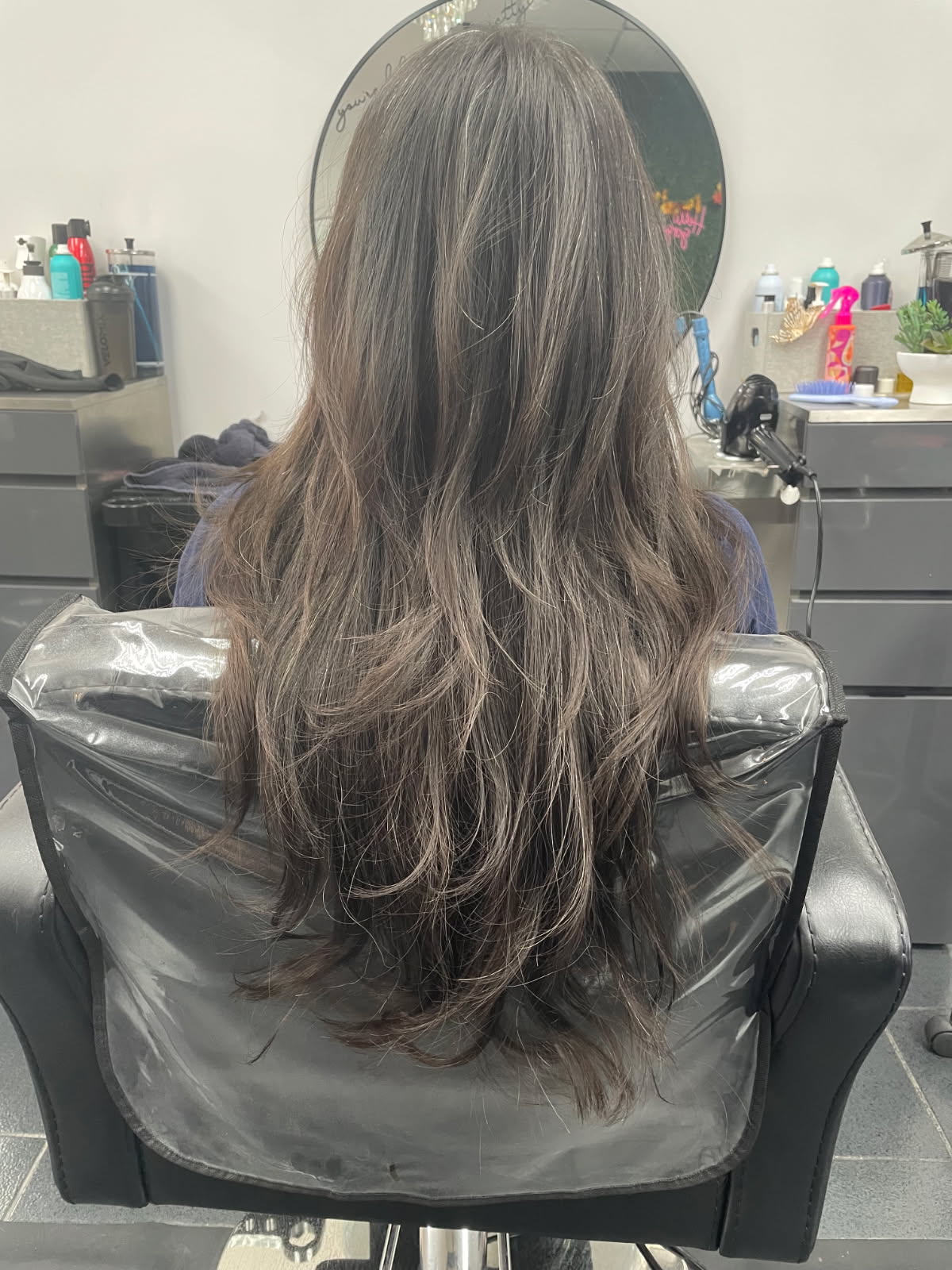 Korean hush cut back view performed at Seoul Scissors
